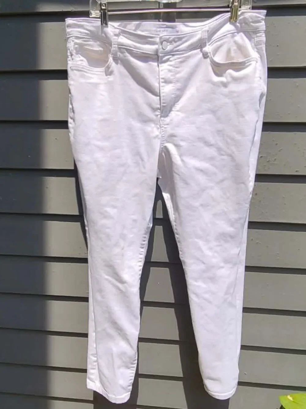Nine West White Skinny Jeans size 18